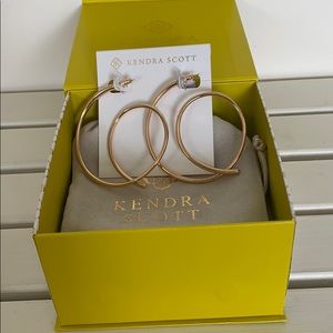 Kendra Scott Myles Rose Tone Hoop Earrings